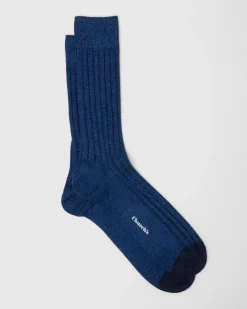 Ribbed Socks with Cashmere - Ribbed Socks with Cashmere