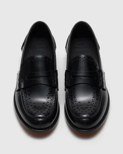 Robin - Polished Fumé Leather Loafer Brogue