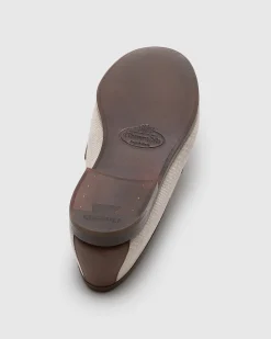 Rother - Linen and Fumé Brushed Leather Loafer