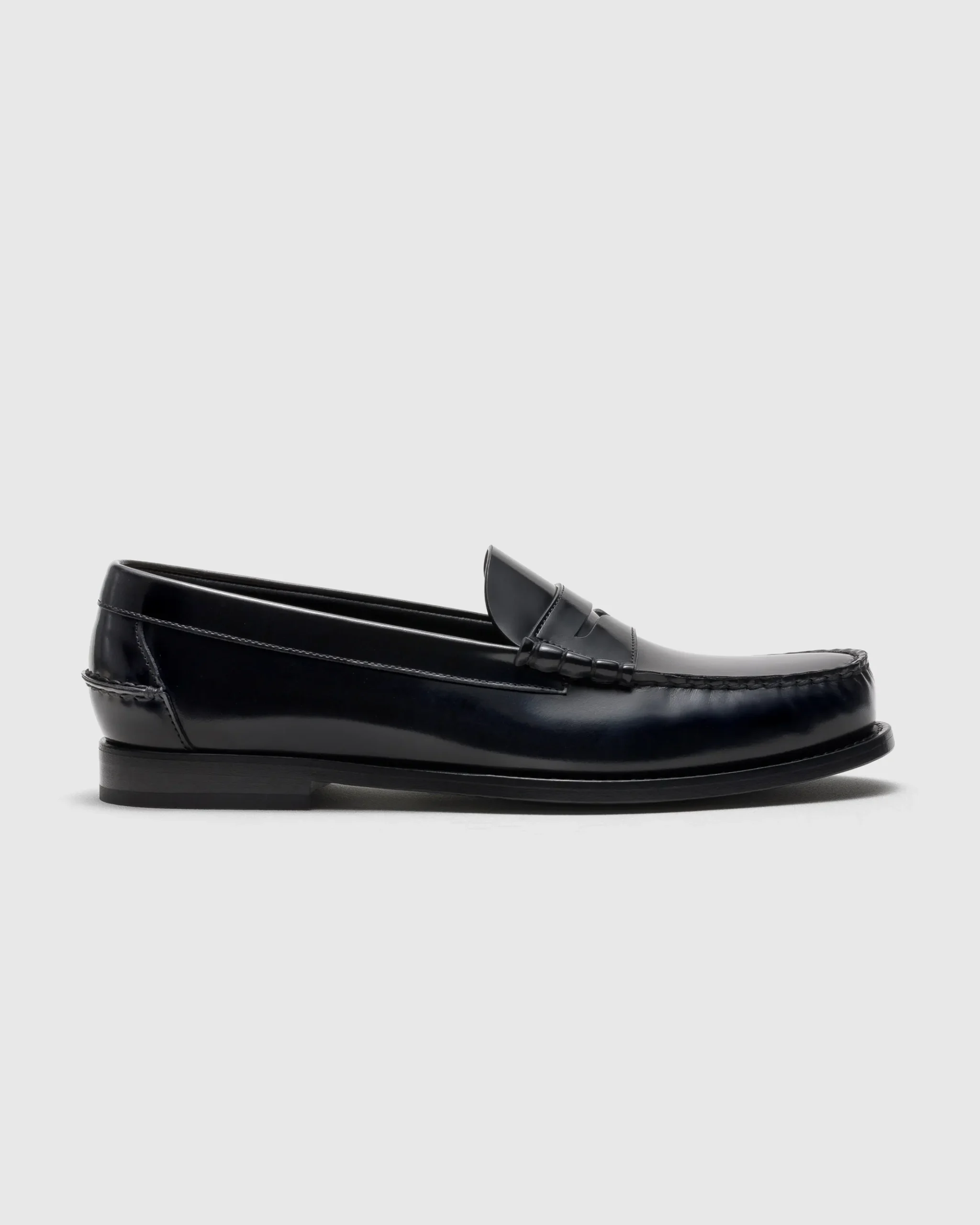 Rowley - Polished Fumé Leather Loafer