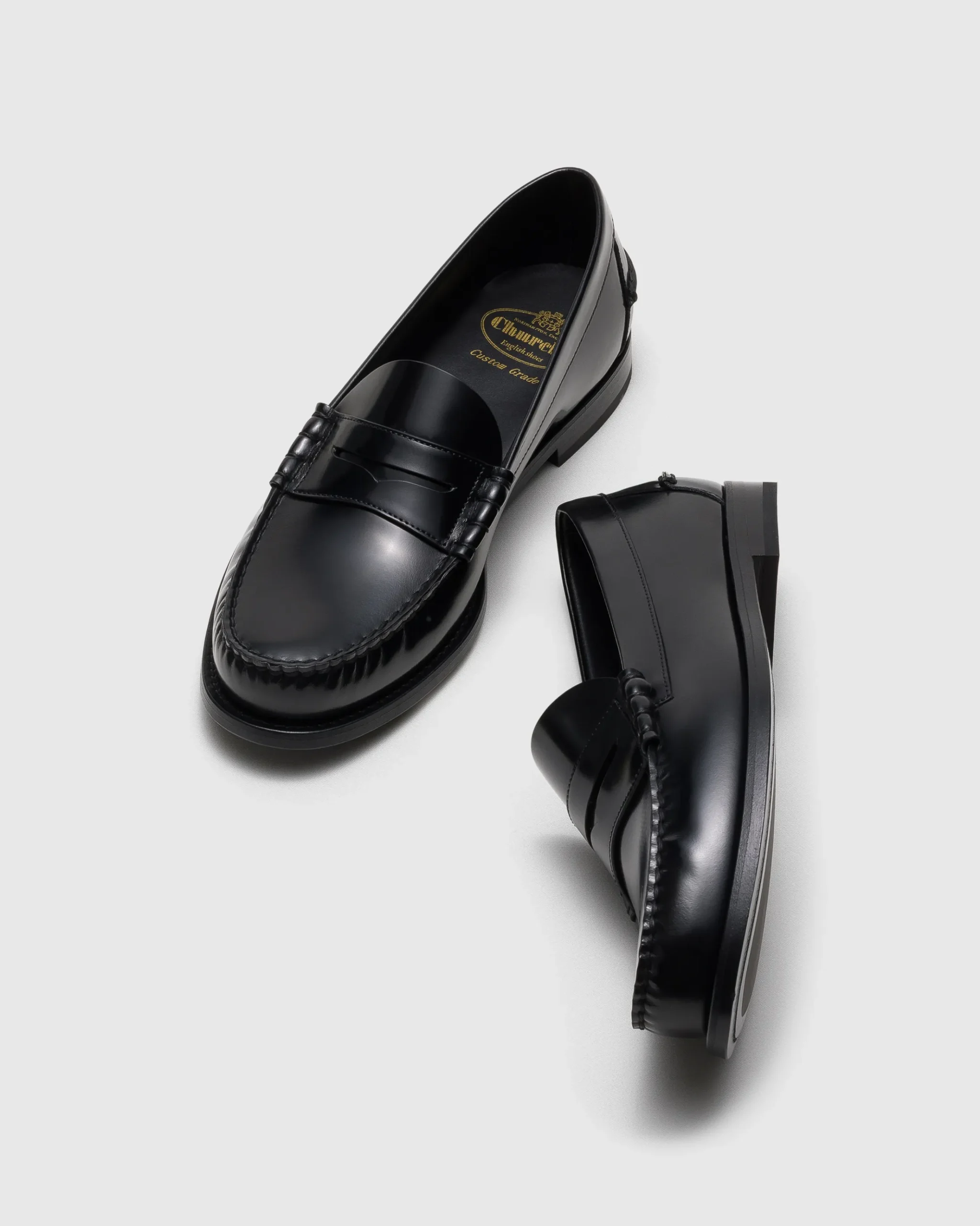 Rowley - Polished Fumé Leather Loafer