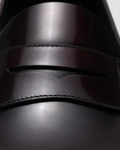 Rowley - Polished Fumé Leather Loafer
