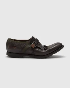 Shanghai - Calfskin and Canvas Monk Strap