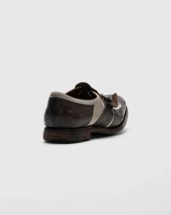 Shanghai W - Glacé calf and Nubuck Monk Strap
