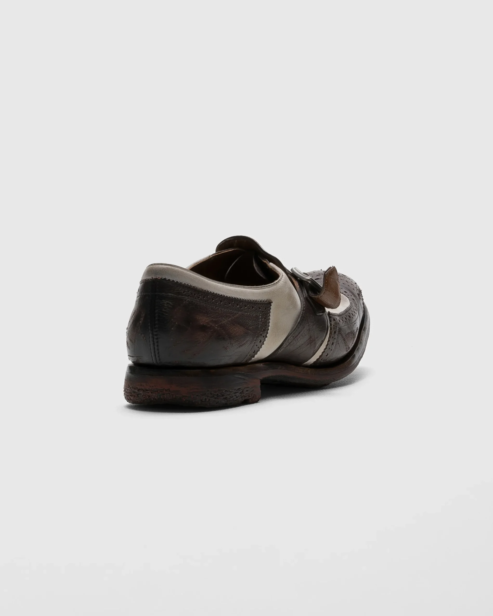 Shanghai W - Glacé calf and Nubuck Monk Strap
