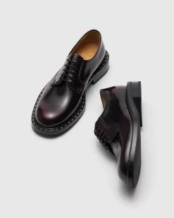 Shannon Met - Polished Fumé Leather Derby