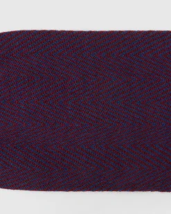 Socks with a herringbone pattern - Herringbone Wool Socks
