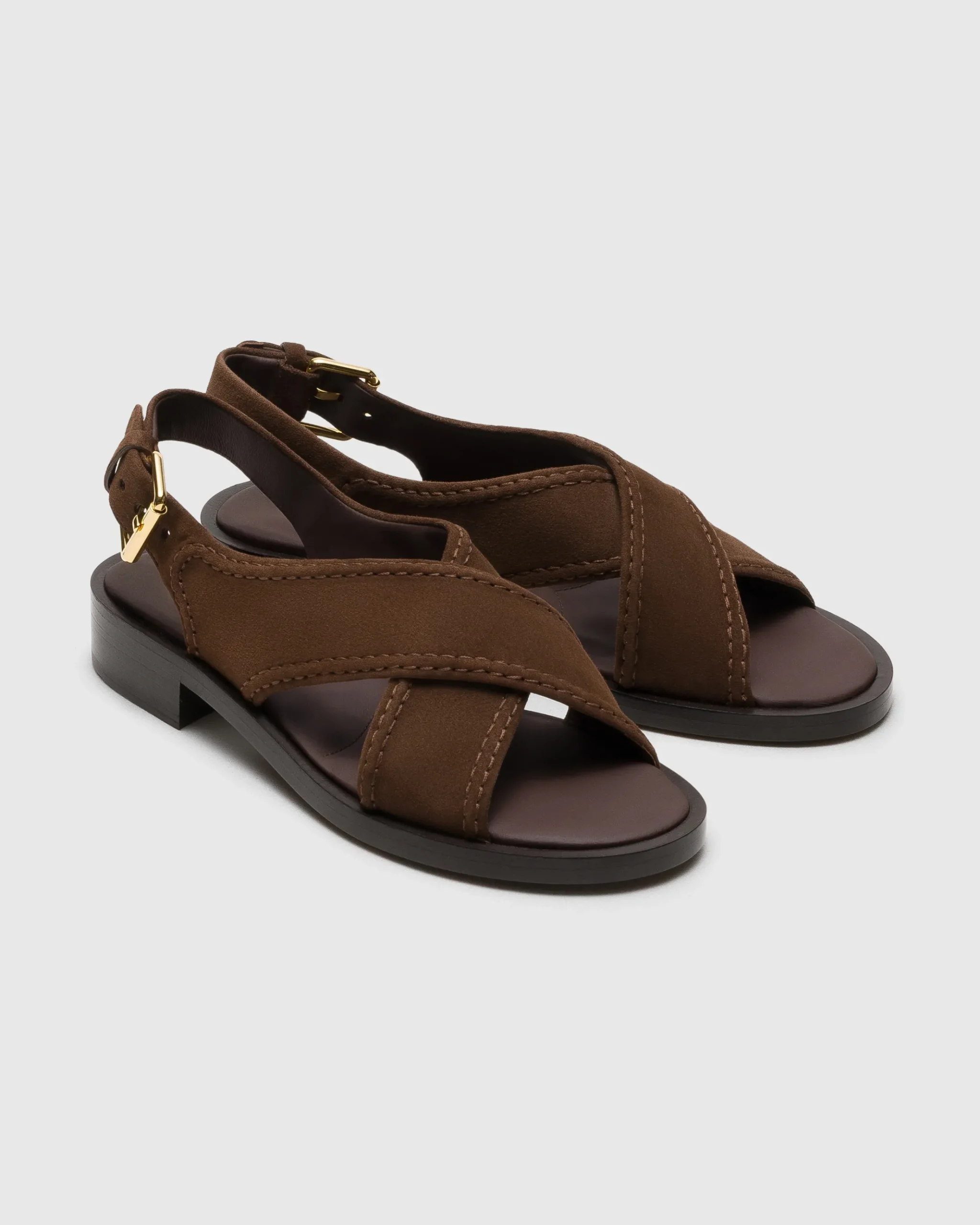 Sondra - Suede Criss Cross Sandal