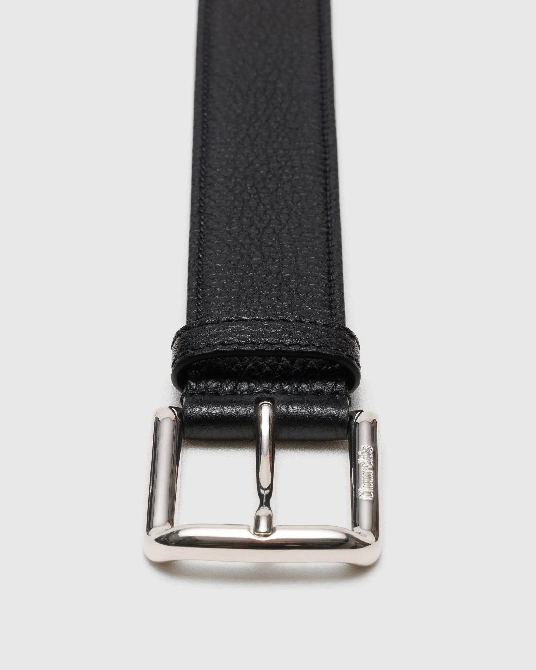 Square Buckle Belt - Deer Print Calfskin Belt