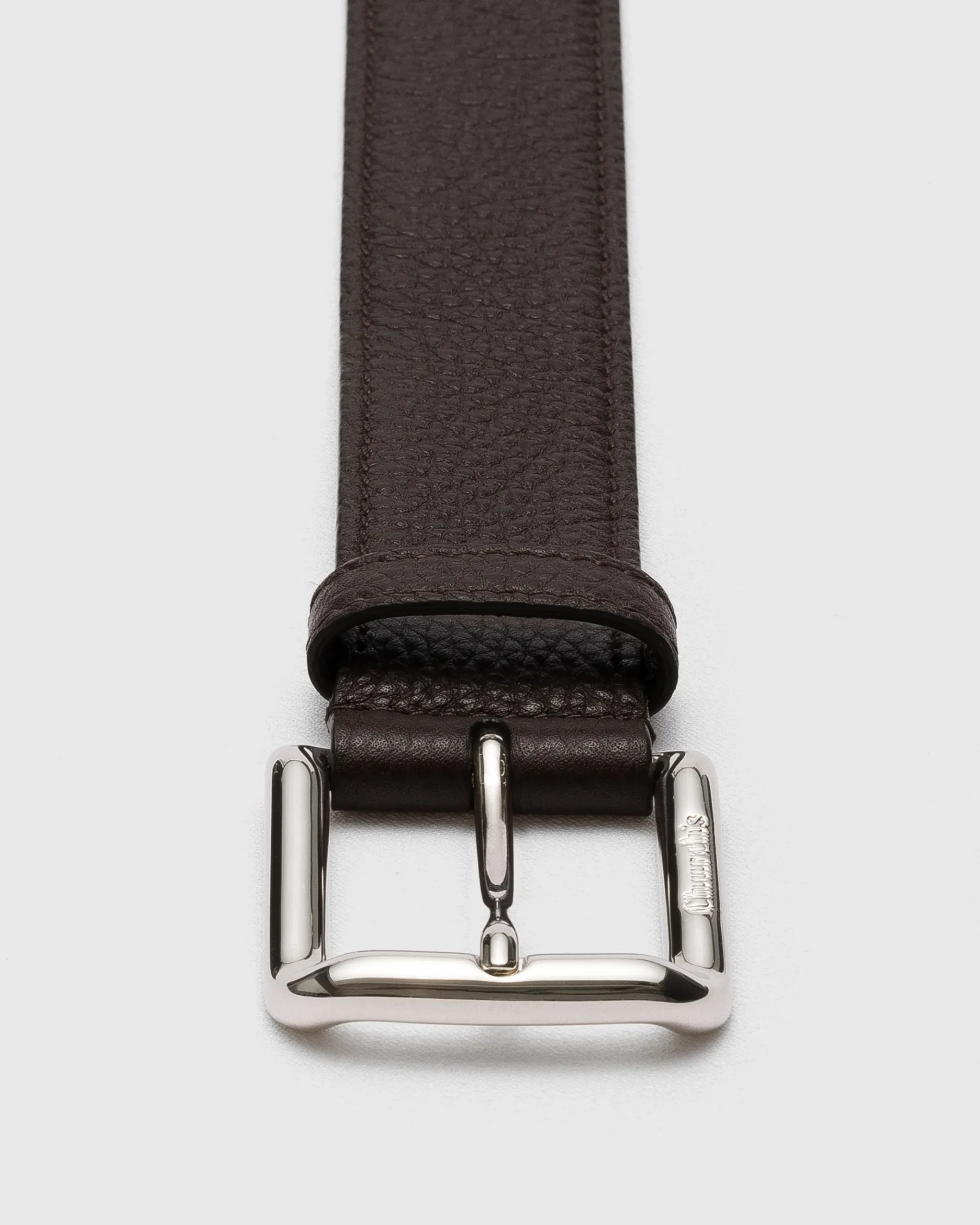 Square Buckle Belt - Deer Print Calfskin Belt