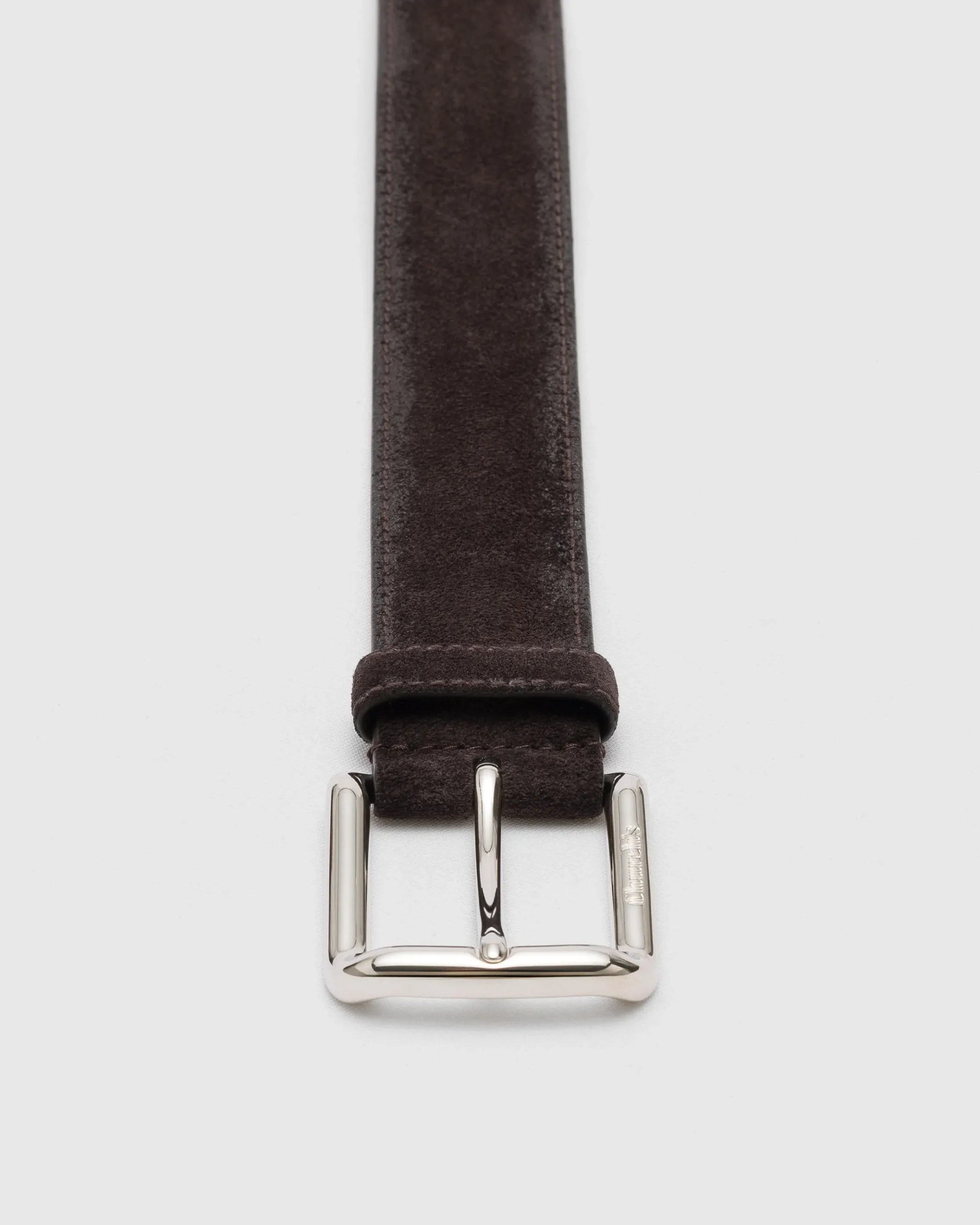 Square Buckle Belt - Suede Belt