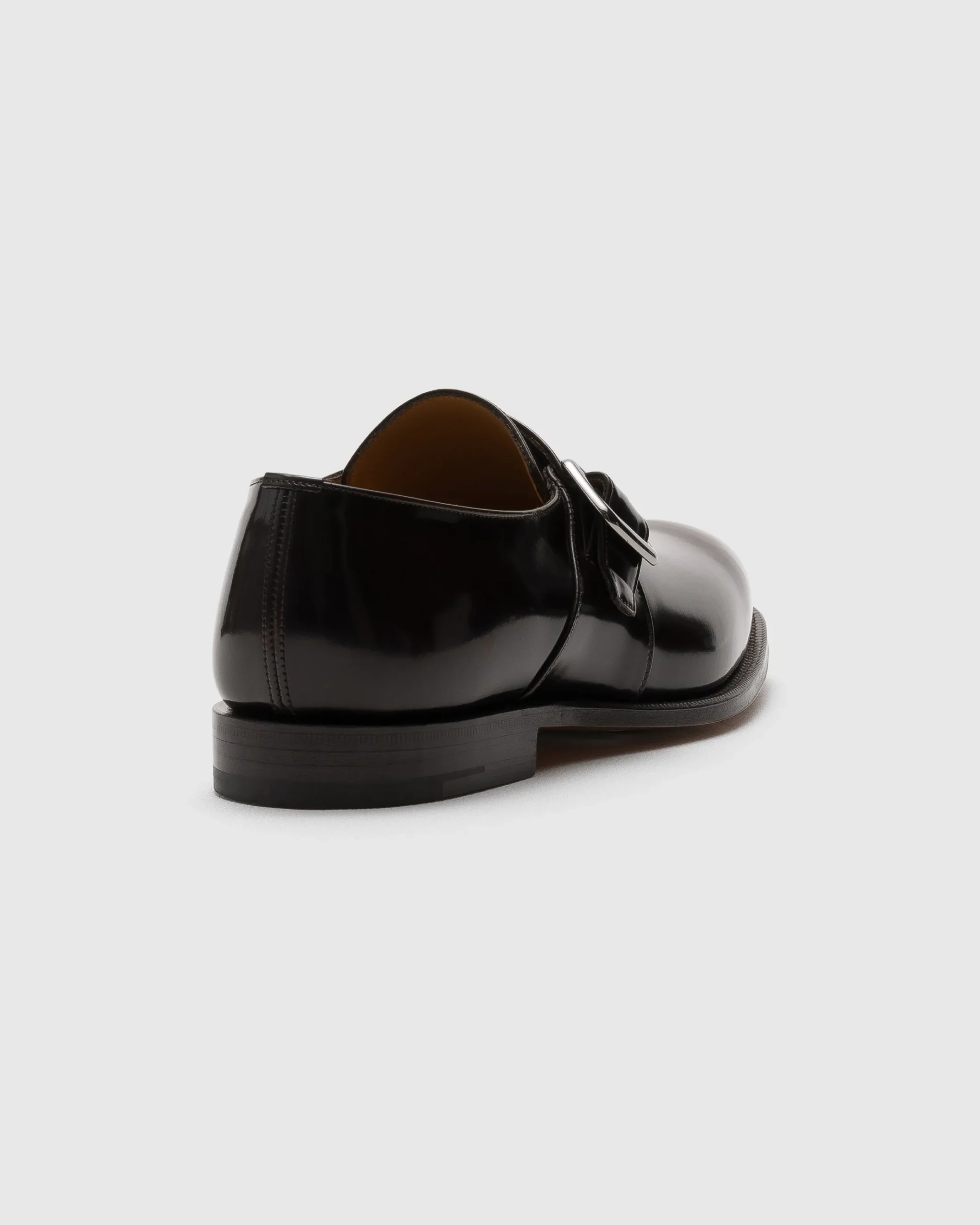 Westbury - Polished Fumé Leather Monk Strap